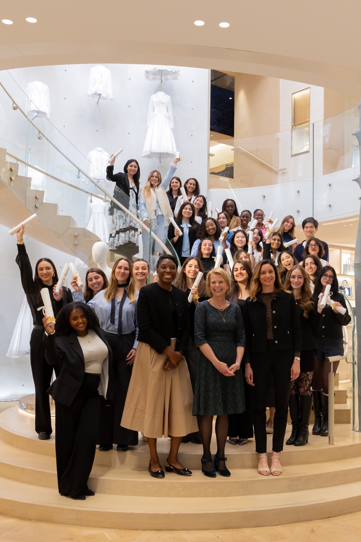 Women at Dior mosaic photo