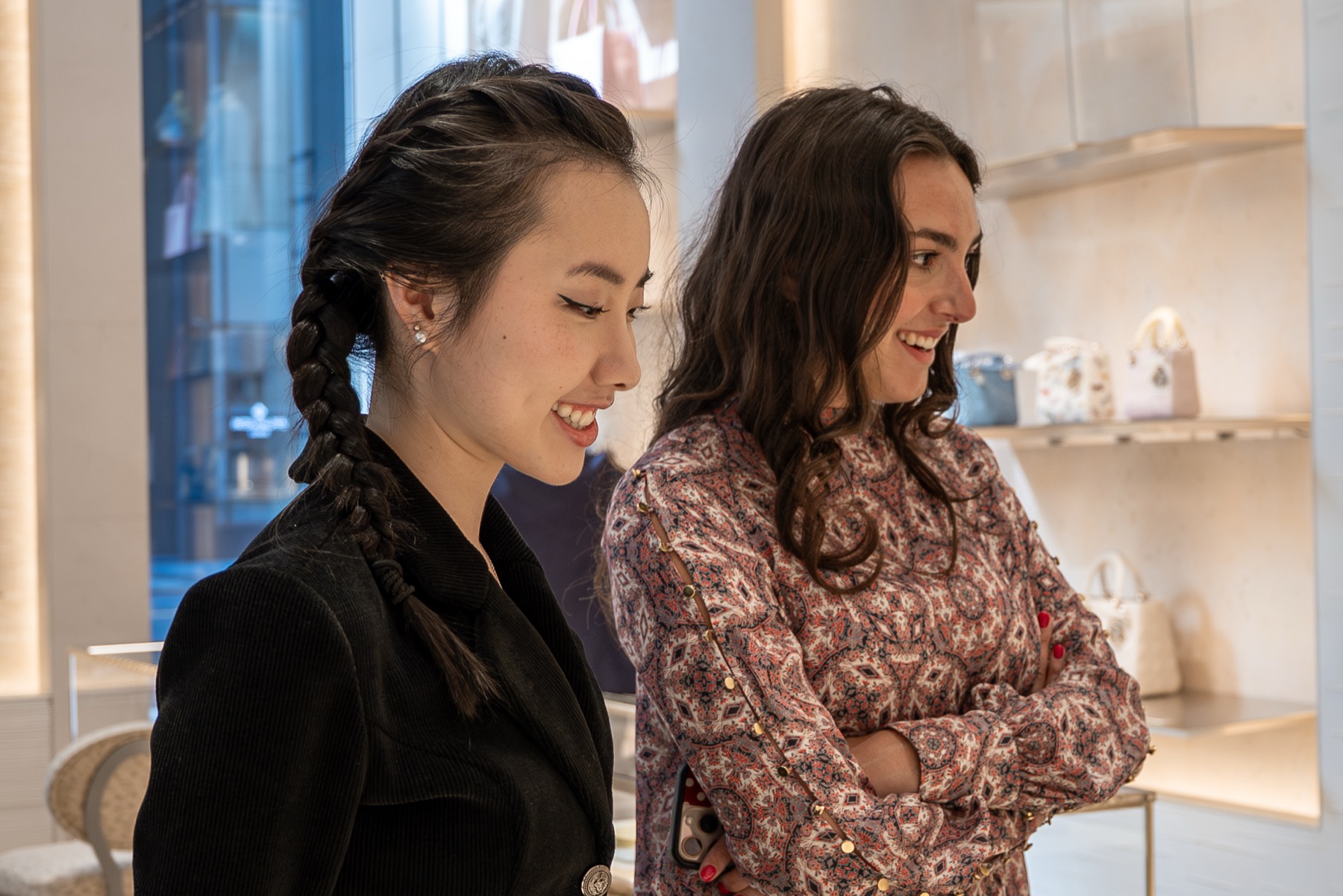 Women at Dior mosaic photo