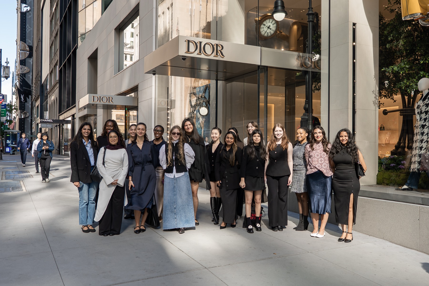 Women at Dior mosaic photo